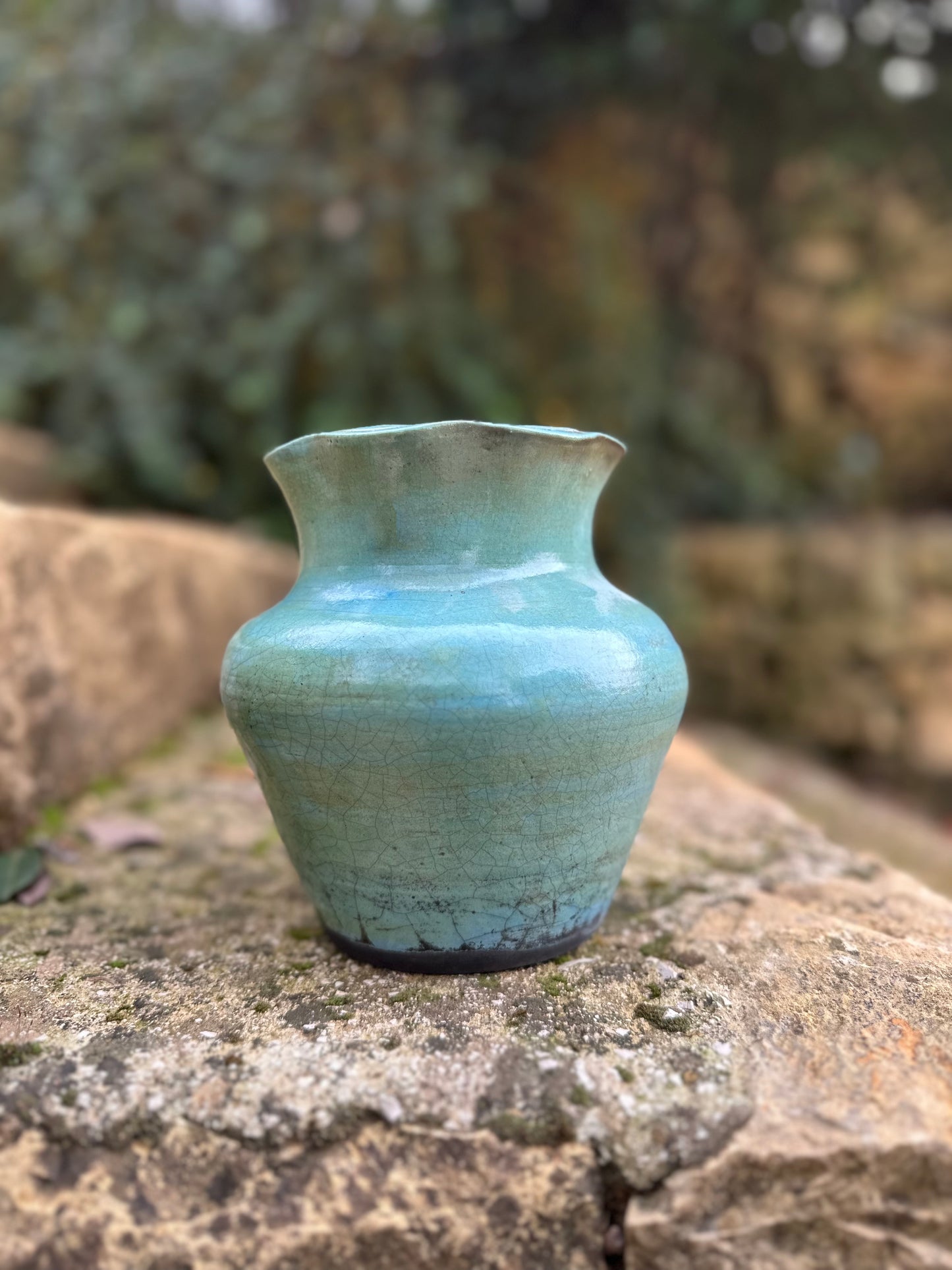 Raku Vase