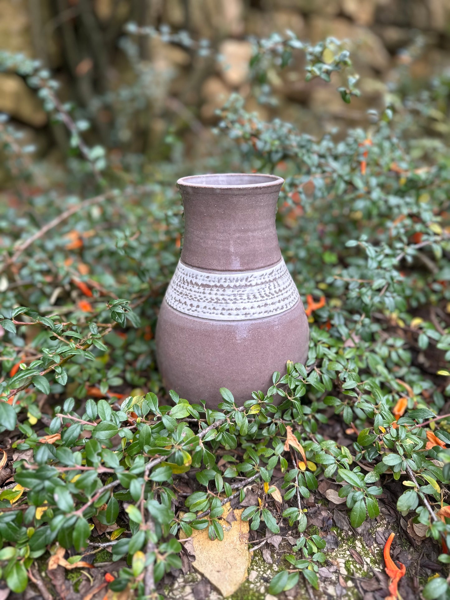 Large collared vase