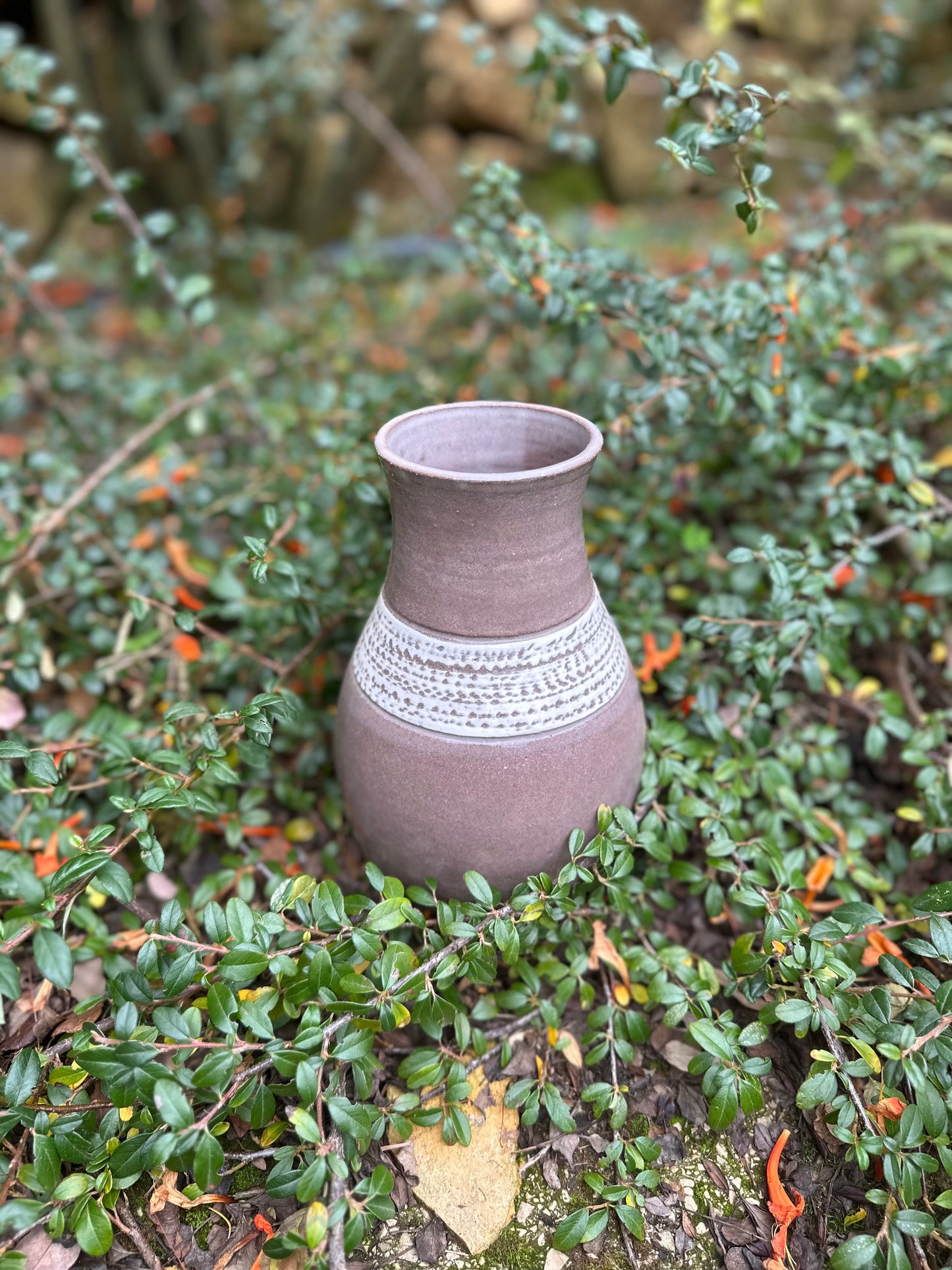 Large collared vase